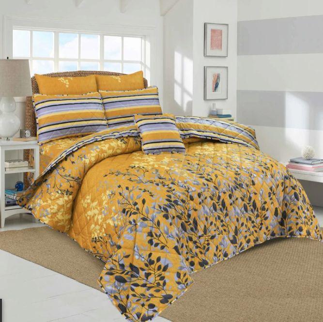 7 Pcs Comforter Set King Size Design KCC 00391