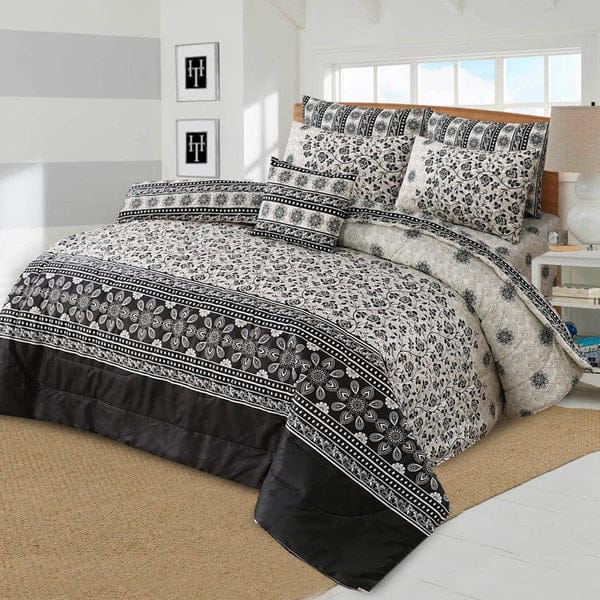 7 Pcs Comforter Set King Size Design KCC 00392
