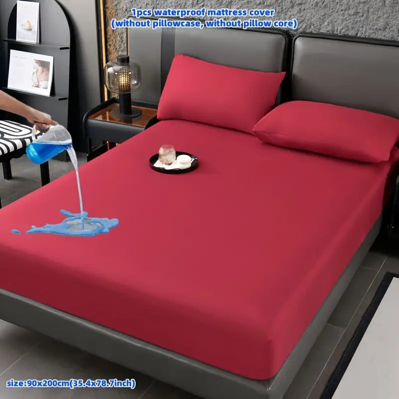 100% Waterproof Mattress Protector/Cover Maroon