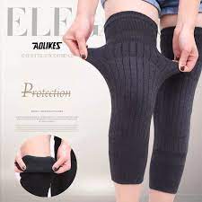 2pcs Thick Warm Wool Kneepad for Women Men Old People