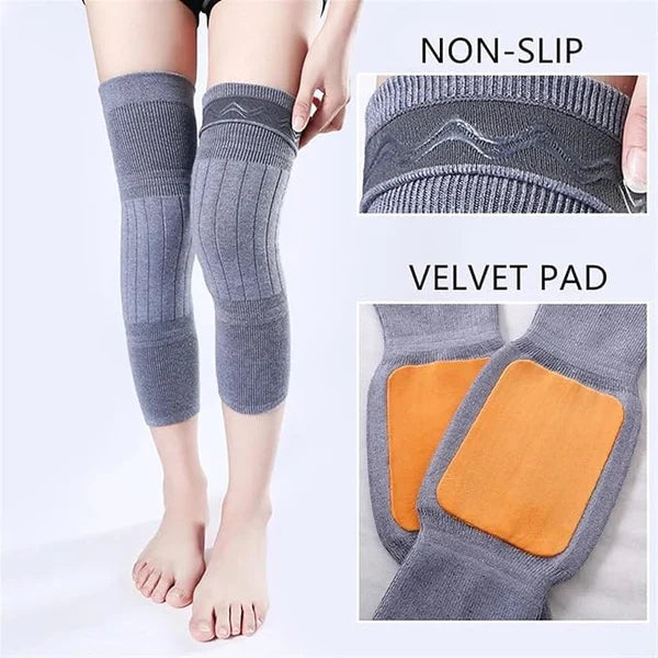 2pcs Thick Warm Wool Kneepad for Women Men Old People