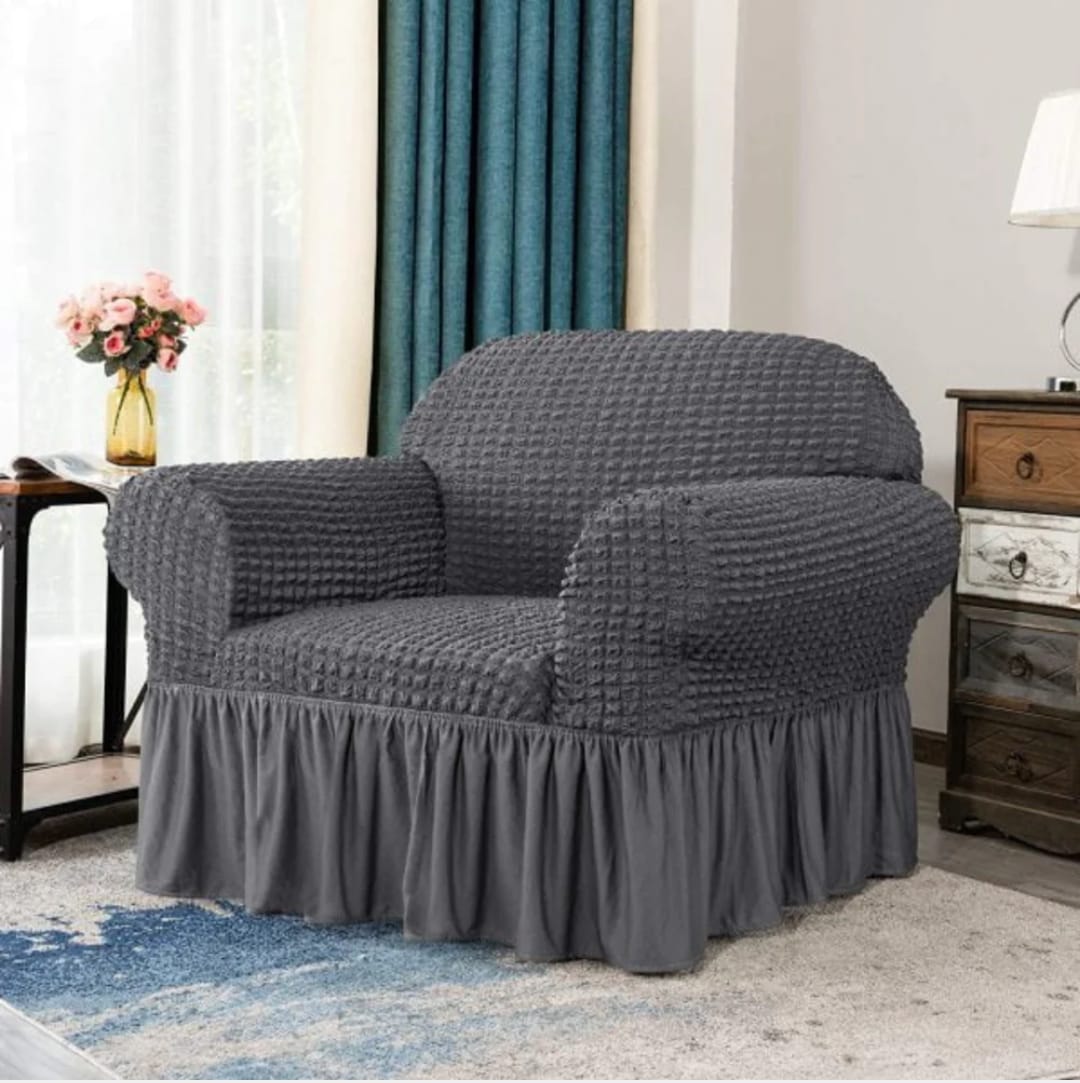 New Turkish Bubble Sofa Cover Gray